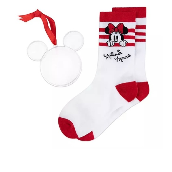 Disney Minnie Mouse Socks in Ornament - Picture 1 of 2